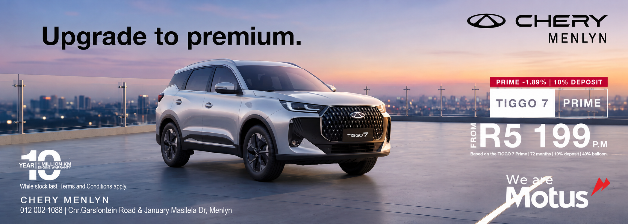 Chery Tiggo 7 Prime banner