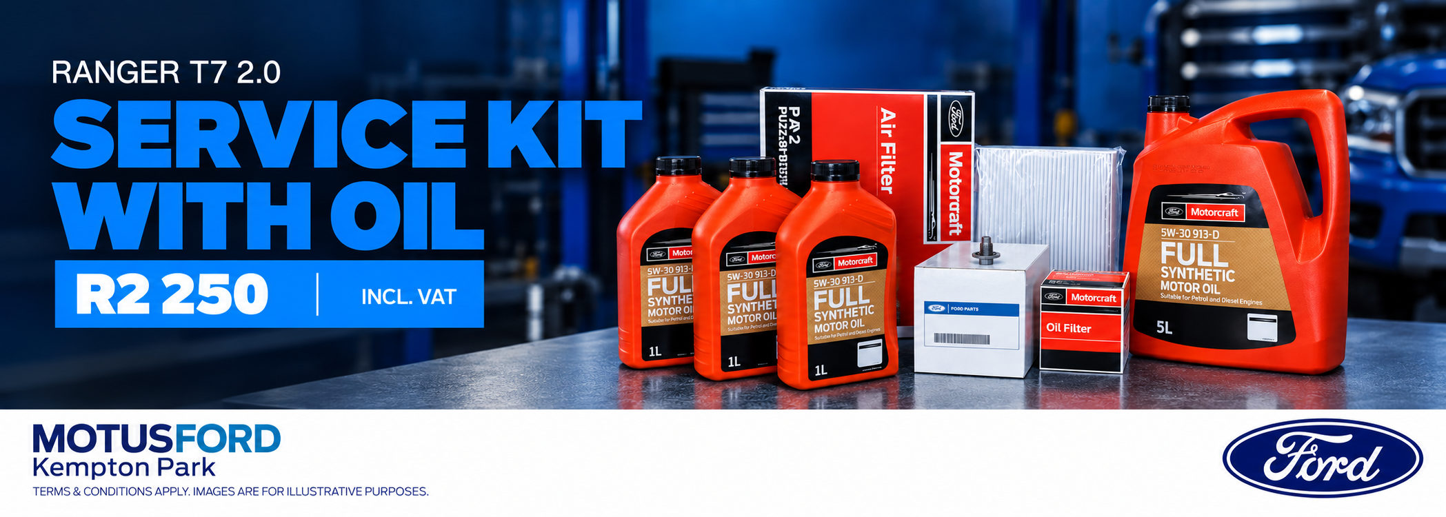 Ford Ranger T7 2.0 Service Kit & Oil banner 0