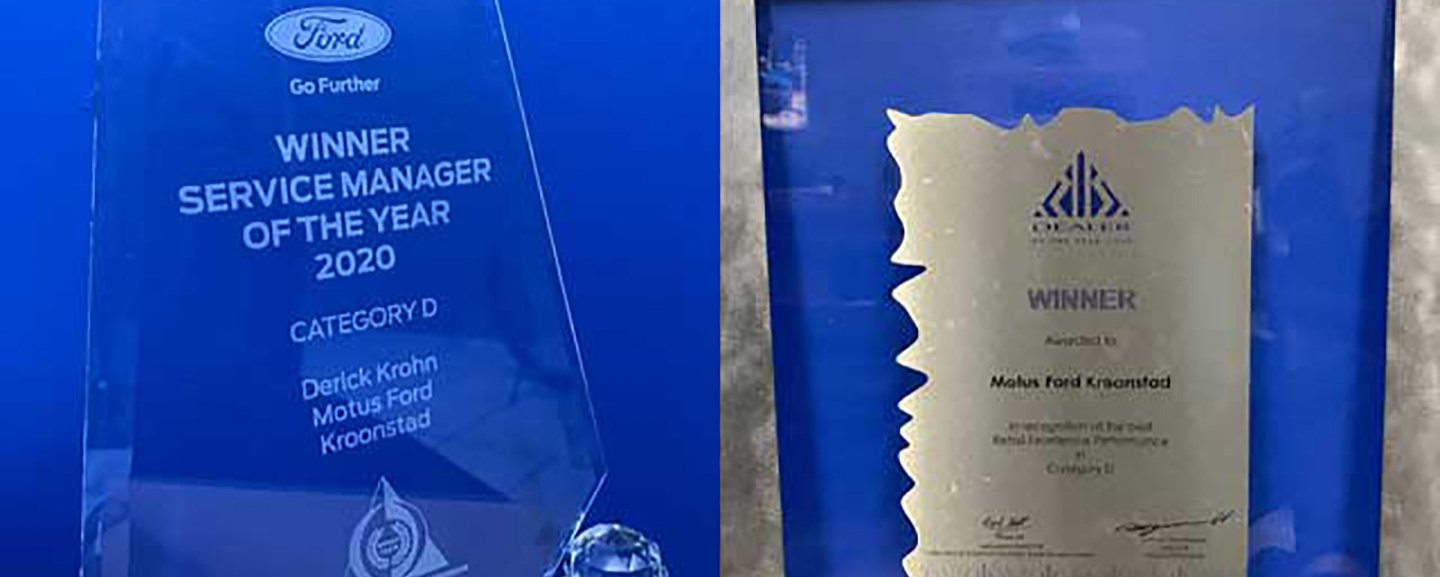 AWARDS WON BY MOTUS FORD KROONSTAD video-banner