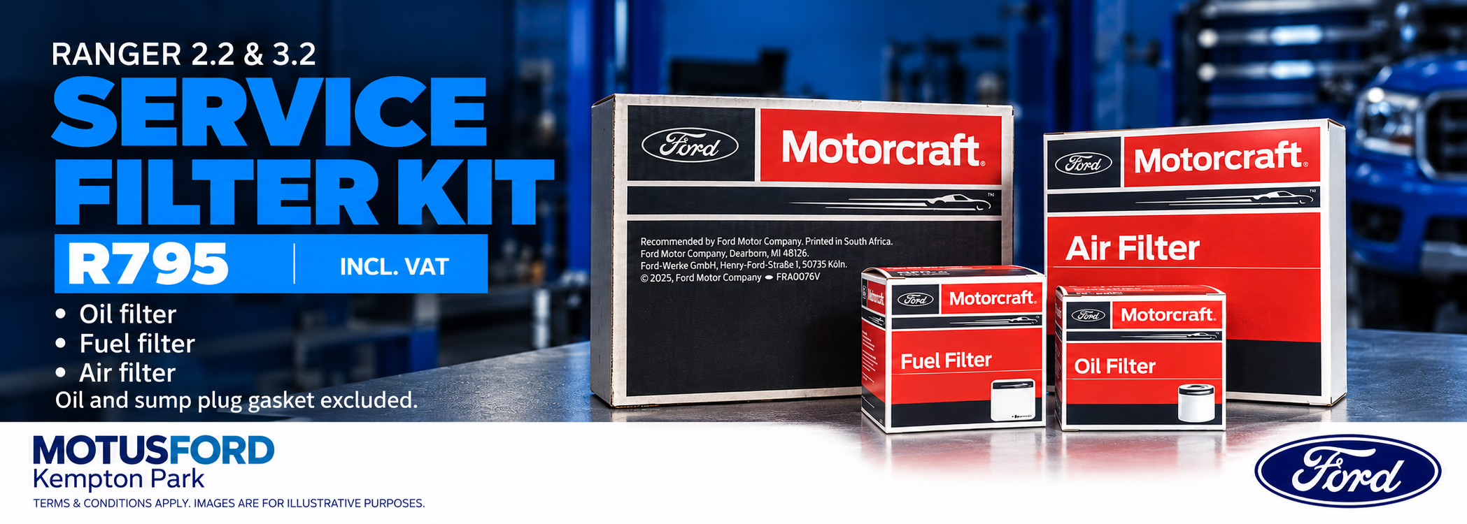 Ford Ranger 2.2 / 3.2 Filter Kit banner 0