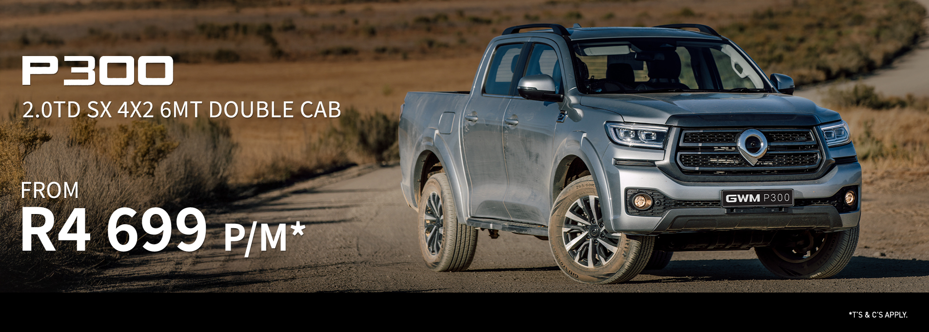 GWM P300 2.0TD SX 4x2 6MT Double Cab banner