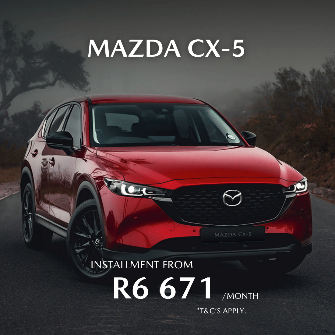 Drive away in a new Mazda CX-5 from only R6 671 pm* | Motus Mazda