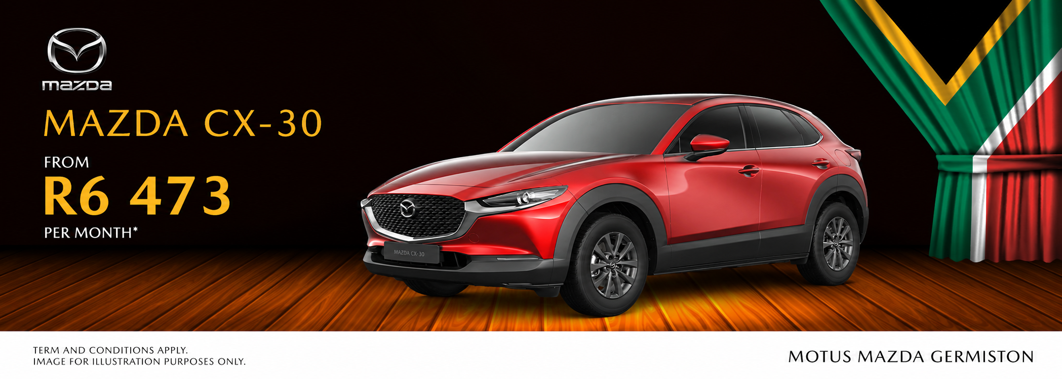 Mazda CX-30 From R6 473 per month banner