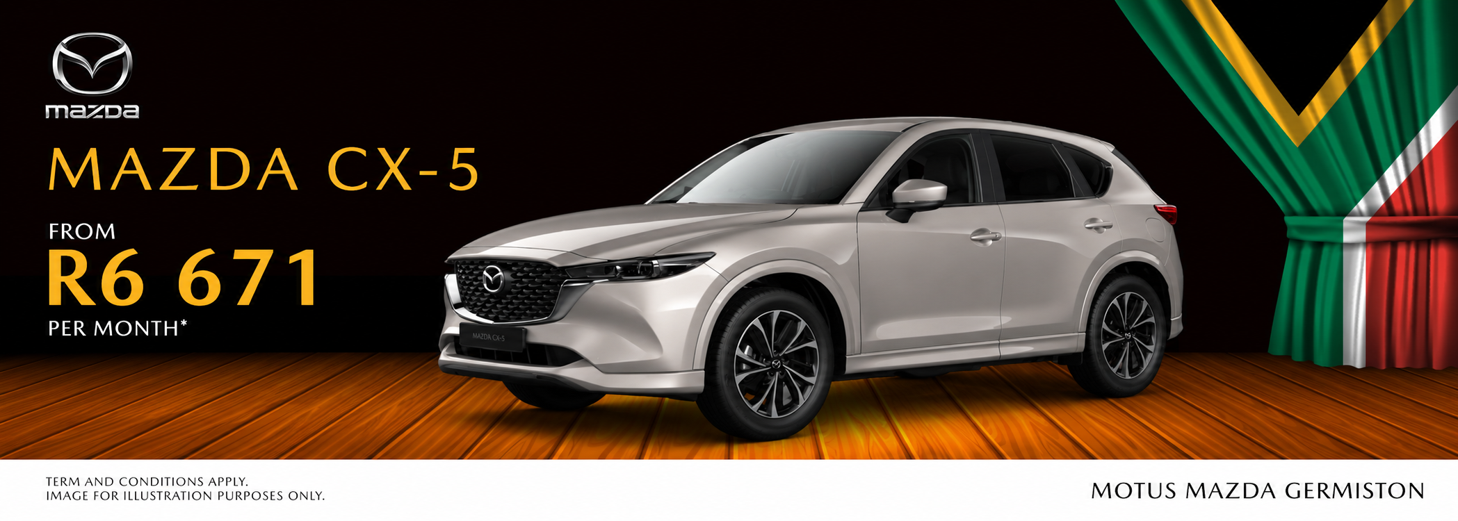 Mazda CX-5 From R6 671 per month banner