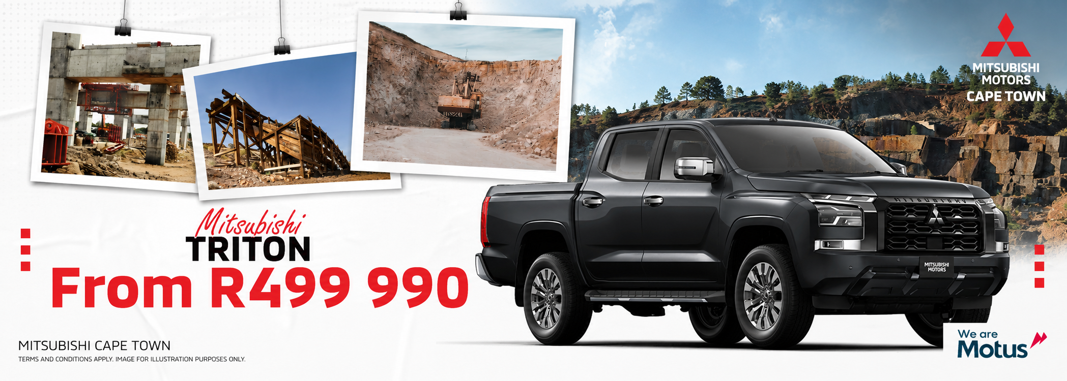 The Mitsubishi Triton Double Cab banner