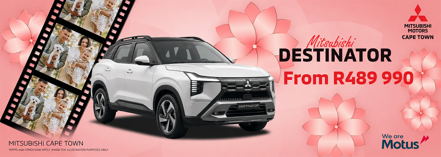 The Mitsubishi Destinator banner