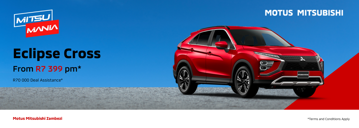 The Mitsubishi Eclipse Cross with R70 000 Deal Assist banner