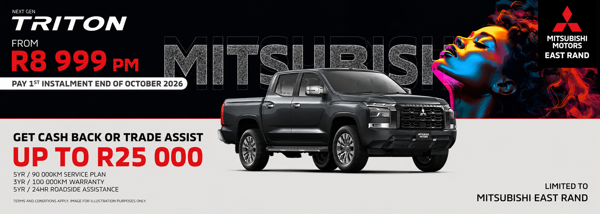 Next Gen Mitsubishi Triton From R8 999 PM banner
