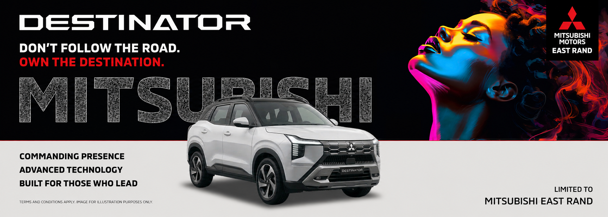 Mitsubishi Destinator at Mitsubishi Motors East Rand banner