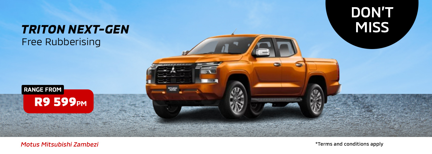 Next Gen Triton from only R9 599 pm banner