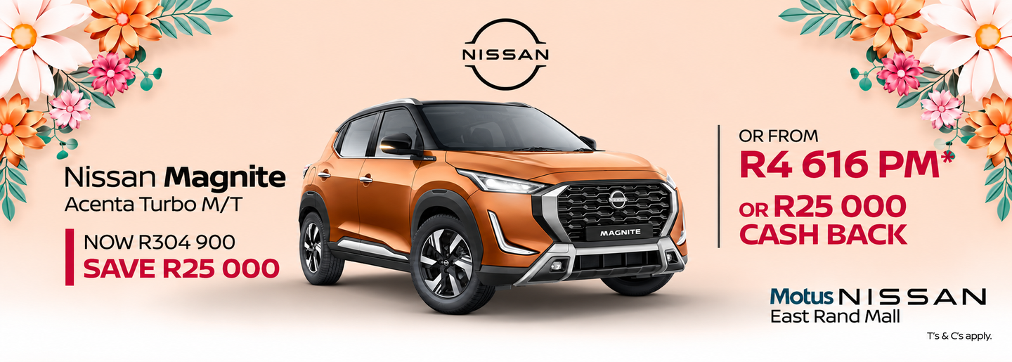 The Nissan Magnite Acenta Turbo M/T banner