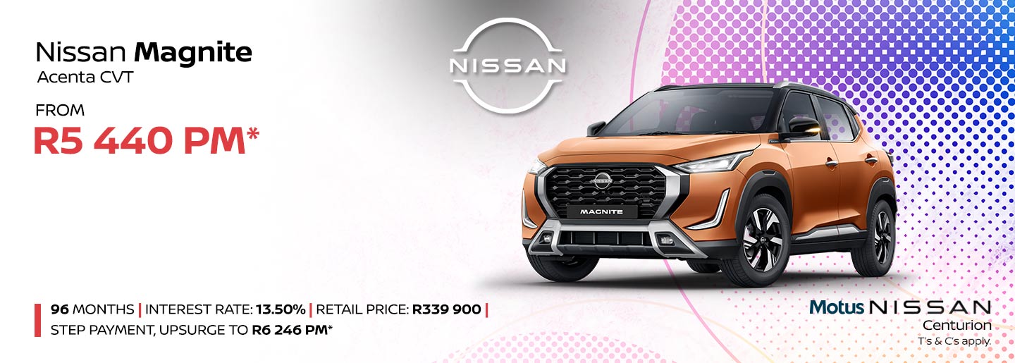 The Nissan Magnite Acenta CVT banner