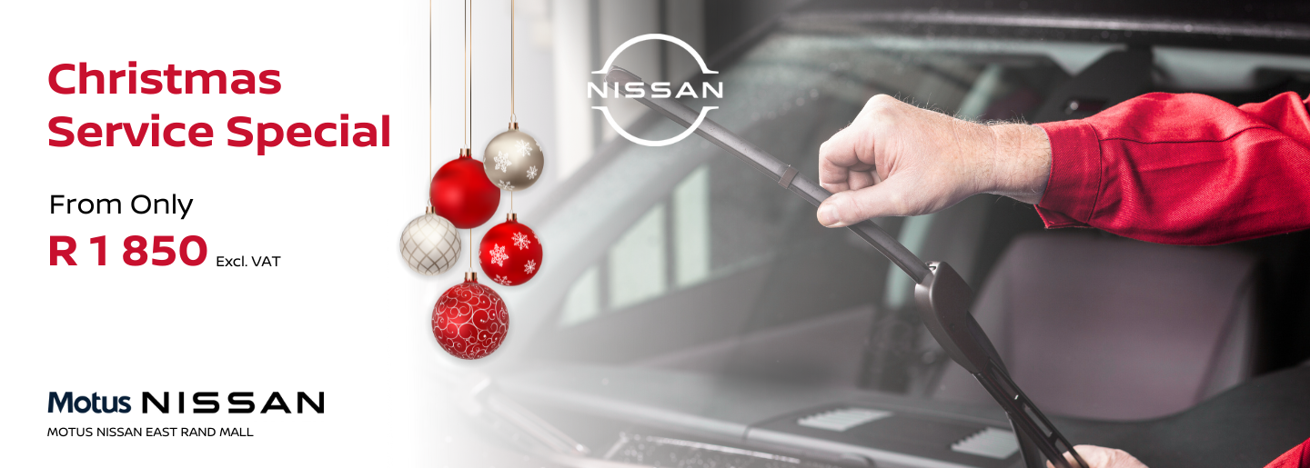 Motus Nissan East Rand Mall - Christmas Service Special banner