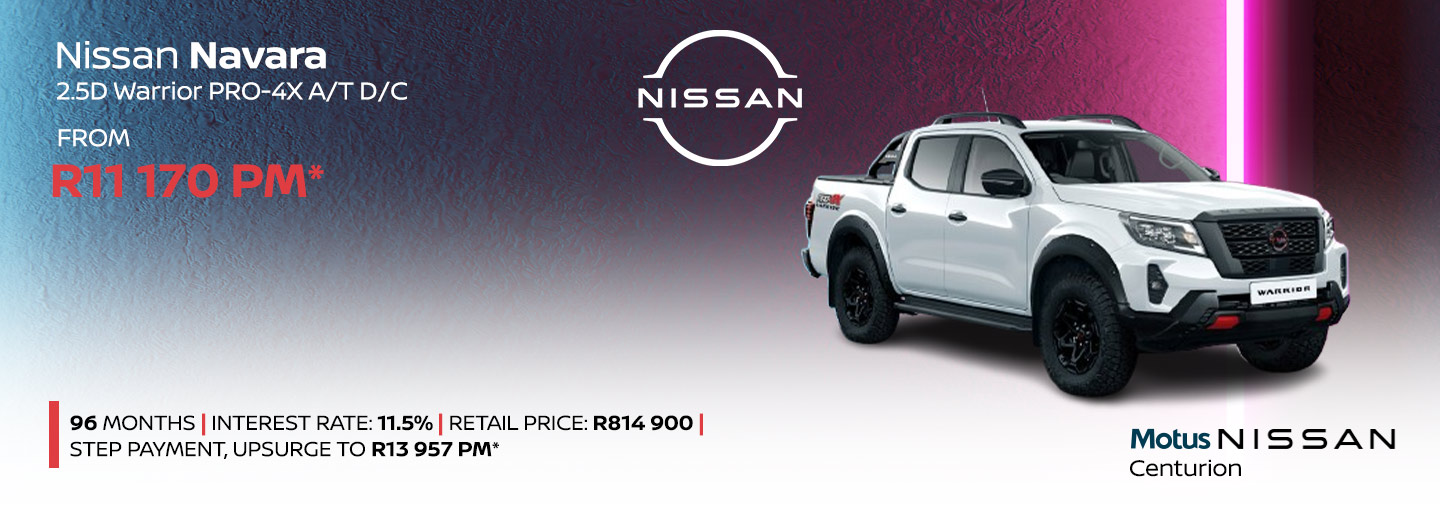 Nissan Navara 2.5D Warrior Pro-4X AT DC banner