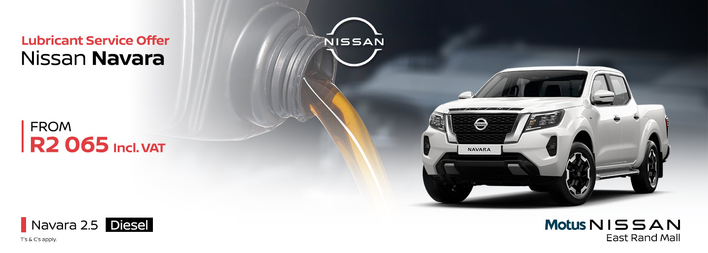 Nissan Navara Lubricant Service Offer banner