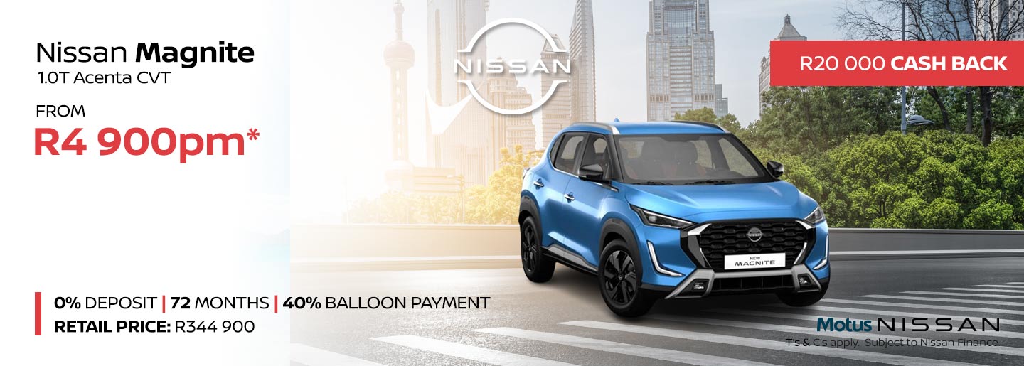 The Nissan Magnite 1.0T Visia CVT banner