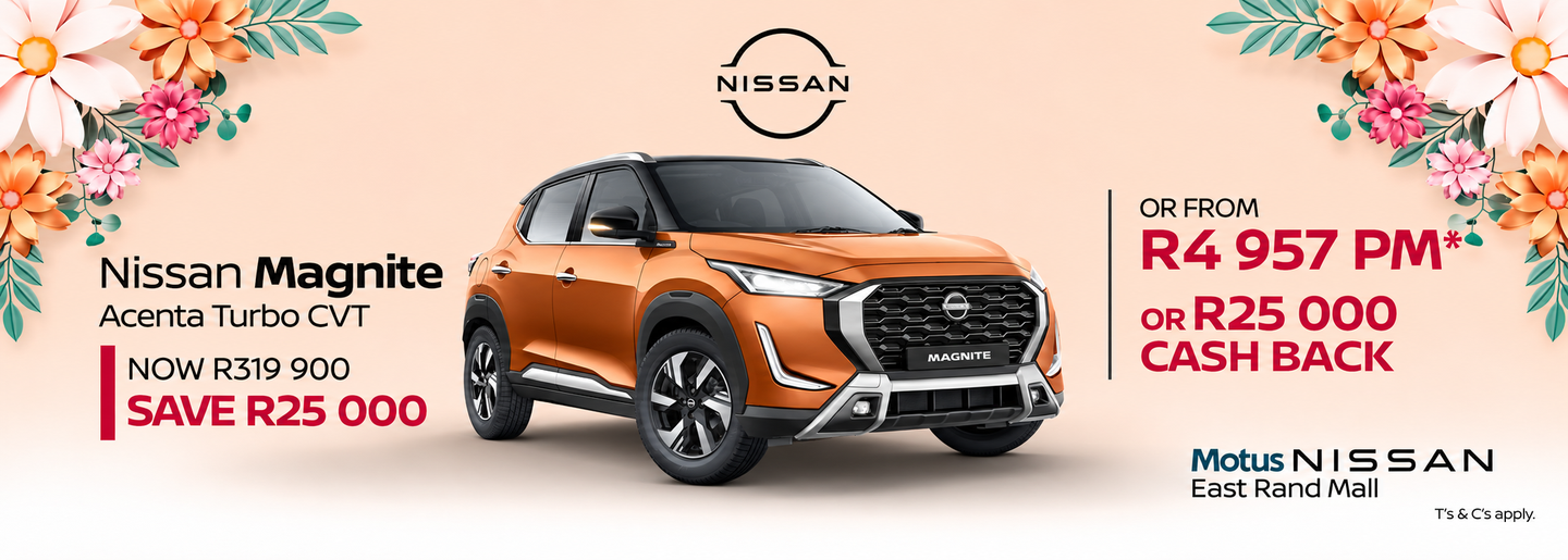 The Nissan Magnite Acenta Turbo CVT banner