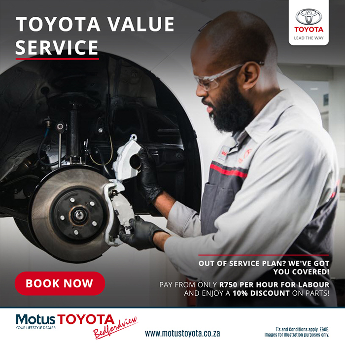 Value Service at Motus Toyota Bedfordview
