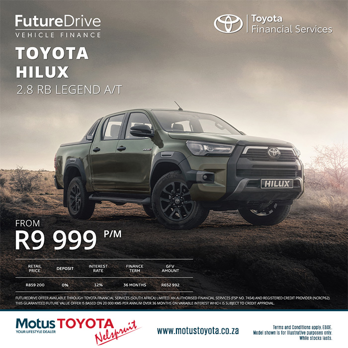 Toyota Hilux 2.8 D/C RB Legend AT From R9 999 pm