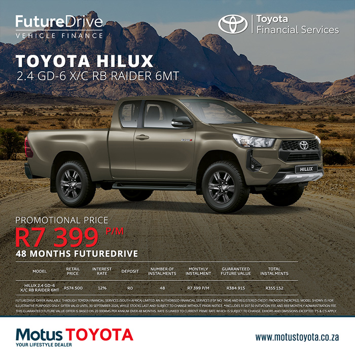 Toyota Hilux 2.4 GD-6 X/C RB Raider 6MT 