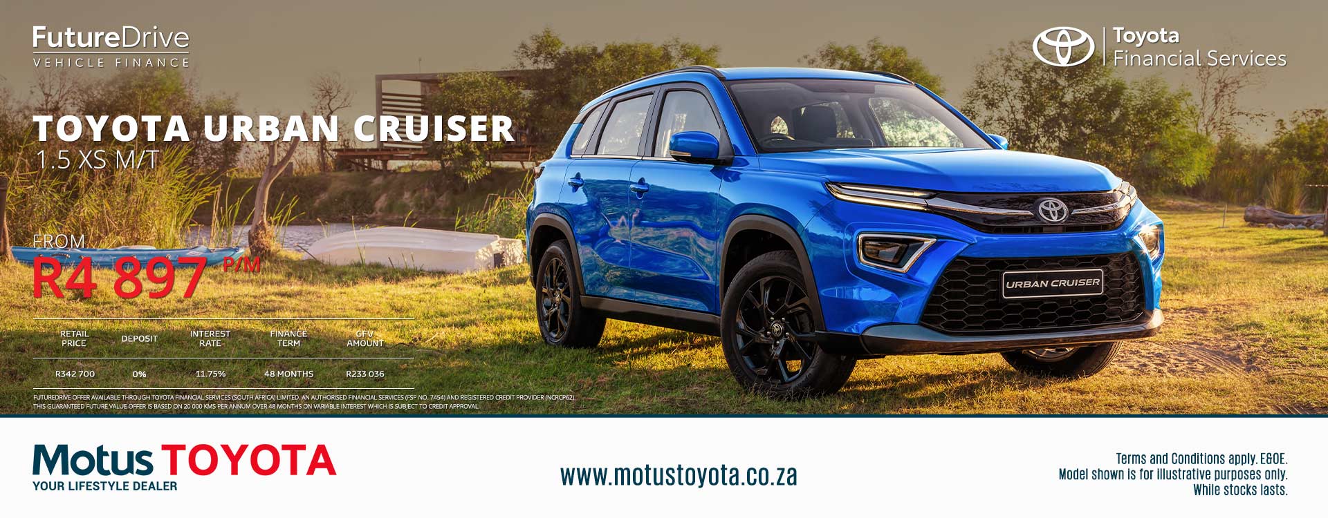 The Toyota Urban Cruiser 1.5 XS banner