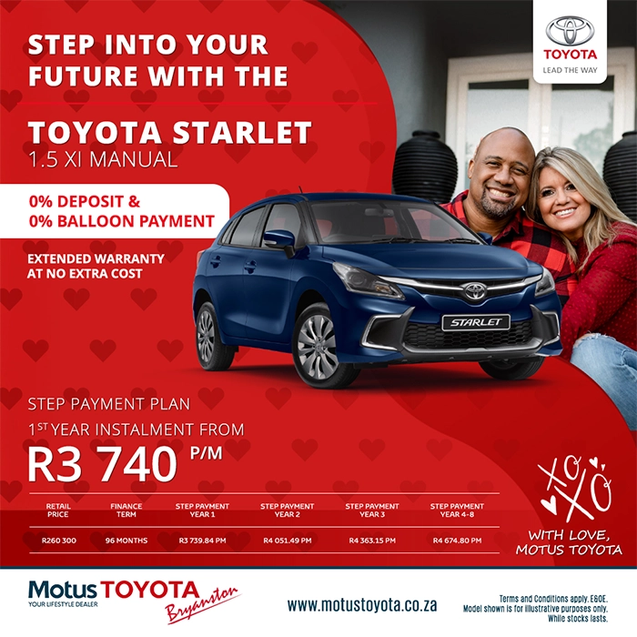 Step Into Your Future with the Toyota Starlet 1.5 Xi Manual