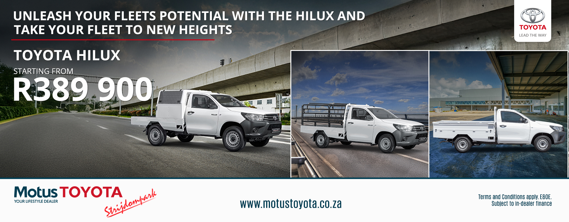 Toyota Hilux Built for Your Fleet banner