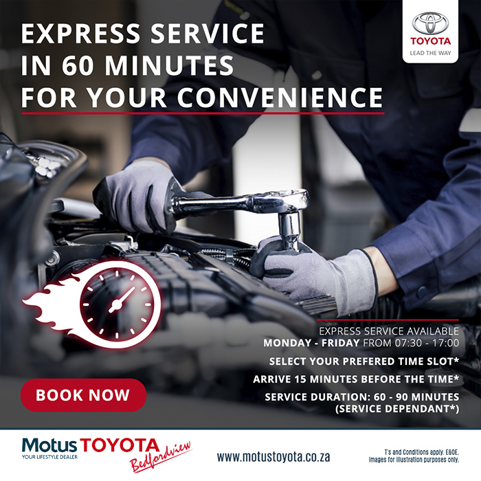 Express Service at Motus Toyota Bedfordview