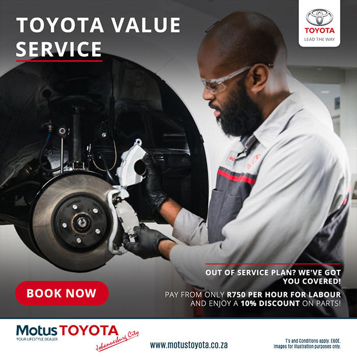 Value Service at Motus Toyota Johannesburg City