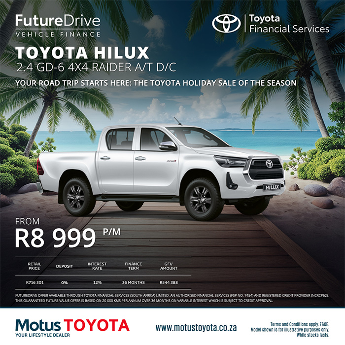 The Hilux 2.4 GD-6 4x4 Raider A/T Double Cab