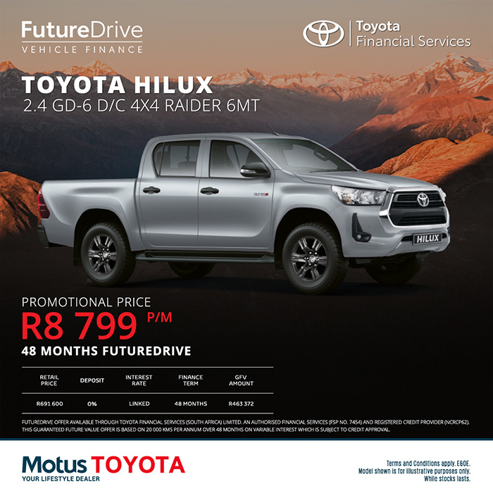 Toyota Hilux 2.4 GD-6 D/C 4x4 Raider 6M/T