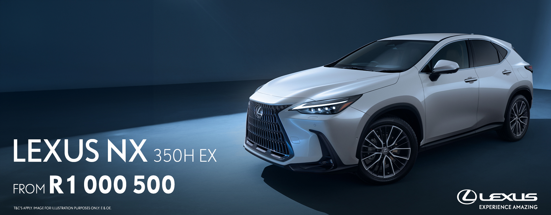 The Lexus NX 350h EX banner