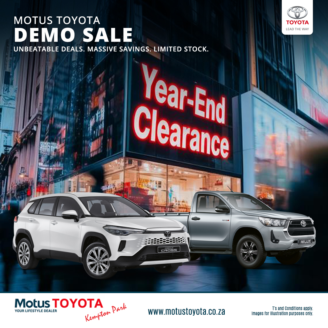 Motus Toyota Kempton Park Demo Sale